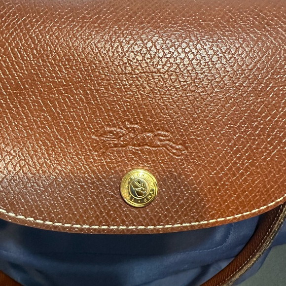 Longchamp Navy and Brown Tote Bag - Picture 3 of 16